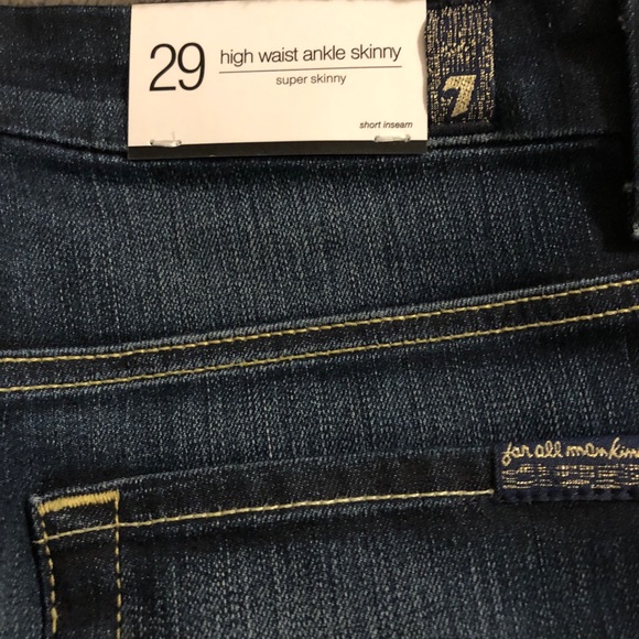 New Never Worn 7 For All Mankind Jeans - Picture 6 of 9